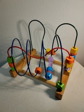 Grosse Kinder Motorikschleife  Holz Formen erkennen Motorik Schulen Ergotherapie