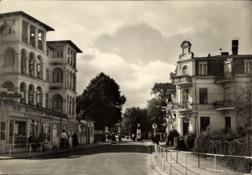 Ostseebad ahlbeck auf - ak,
