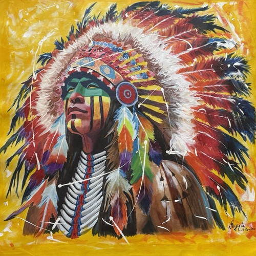 Acrylbild auf leinwand - auf,