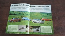 Autoprospekt Subaru Allrad-Modelle aus den frühen 1980ern.