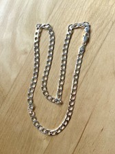 Halskette Silber 925 Panzerkette 60cm 6mm Kubanische Silberkette Damen Herren