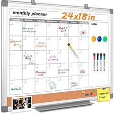 Wischfester Wandkalender 60 x