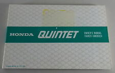 Betriebsanleitung / Owner´s Manual Honda Quintet Stand 1980