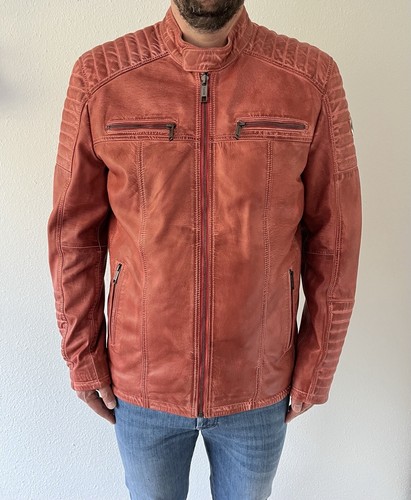 Tazzio lederjacke herren biker - lederjacke,