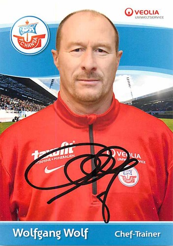Wolfgang wolf autogrammkarte - wolfgang,