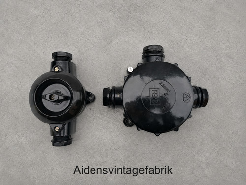Set bakelit dreh lichtschalter - set,