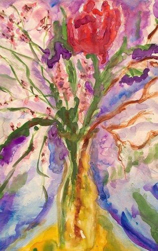 Blumenstillleben tulpe - blumenstillleben,