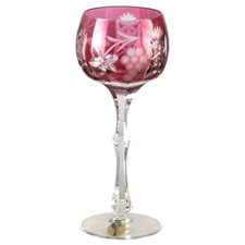 Glas Römer pink Weinglas