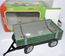 Kovap 1:25 Nr. 0403 ++ 2-achs Anhänger in grün für Traktor in OVP ++ #S2_322