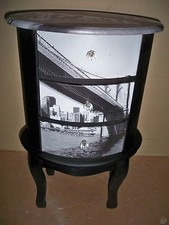 Buchenholz- Holzkomode OVAL -