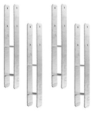 4 x Heunert H-Pfostenträger