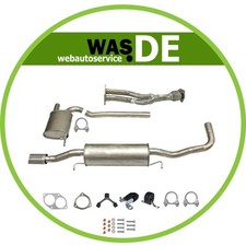 Komplette Auspuffanlage OHNE KAT Audi A4 B5 1.8, 125 PS, auch Avant Auspuff