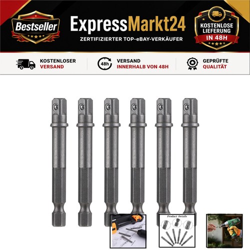 Stecknuss adapter set teilig - adapter, 6-teilig