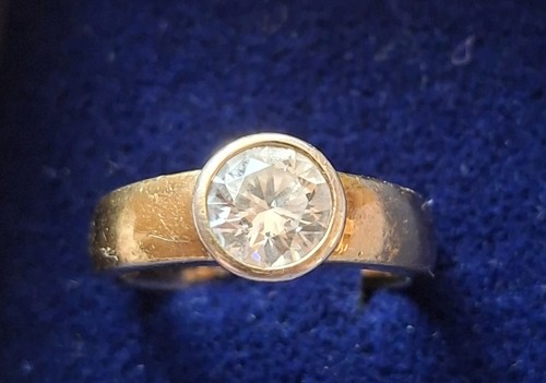 Solitär ring mit zirkon - ring,