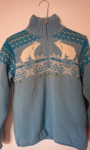 Skipullover mit schneefang - skipullover,