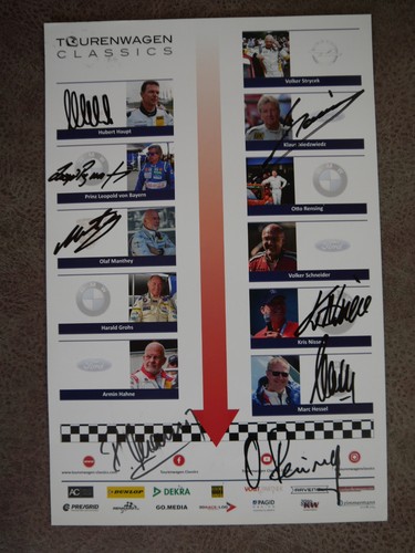Autogrammkarte bmw ford opel - ford,