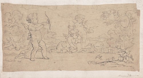 Putti amour bogenschießen - putti,
