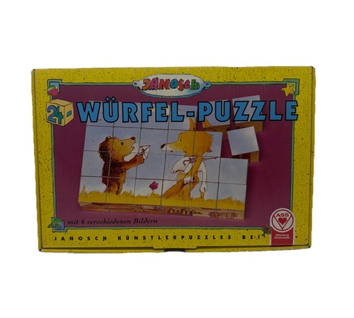 Janosch würfel puzzle - puzzle, vintage