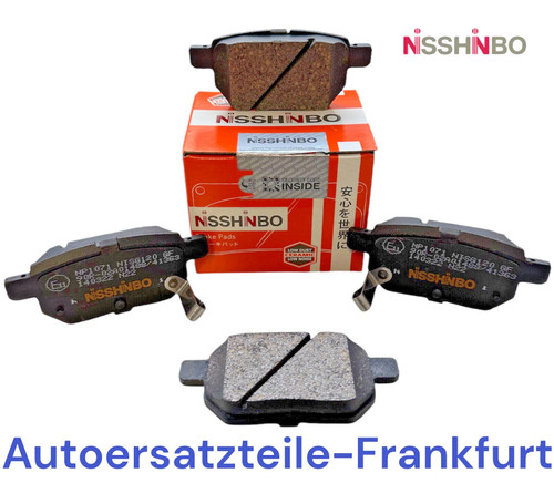 Nisshinbo bremsbeläge hinten - bremsbeläge,