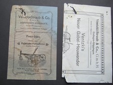 Preisliste Ventzki-Straub & Co