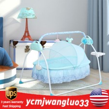 Electric Auto-Swing Baby Crib