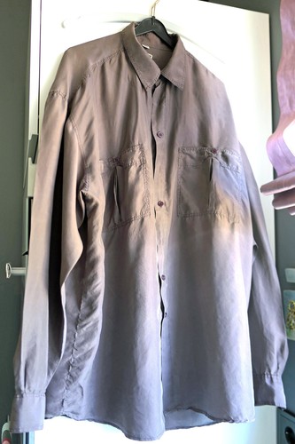Herren hemd 100 seide - 100%,