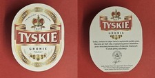 Tyskie Gronie Brauerei Bierdeckel Bier