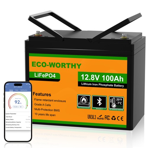 12v 100ah lifepo4 lithium - 100ah,