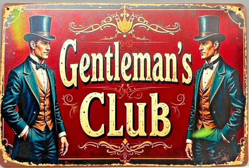 *Metall/Blech-Schild-"Gentlema