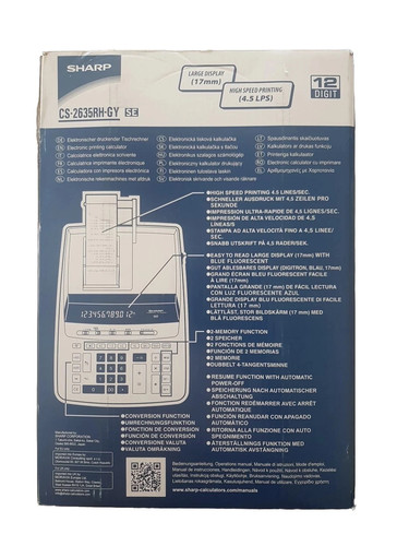 Sharp druckender tischrechner - sharp,