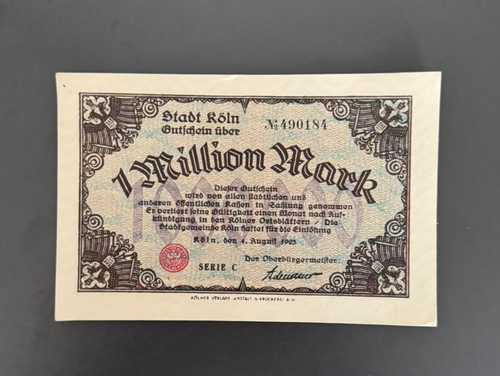 Notgeld köln millionen - köln,,