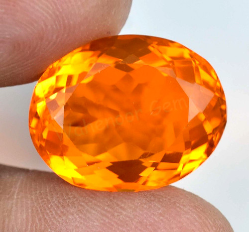 Natürlich orange opal - natürlich,