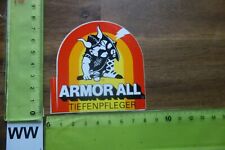 Alter Aufkleber  Tankstelle Autopflege Motorradpflege ARMOR ALL Tiefenpflege