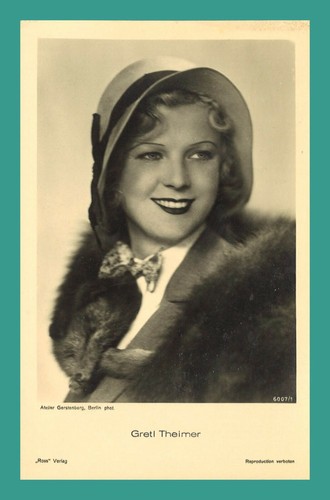 Gretl theimer starpostkarte - theimer, |