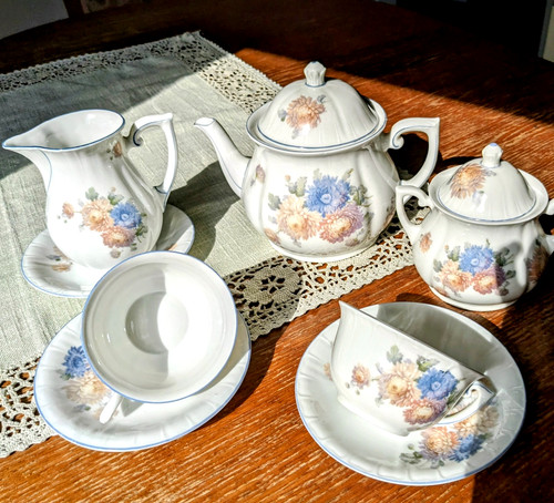 Vintage tete teeservice - vintage, tete-a-tete