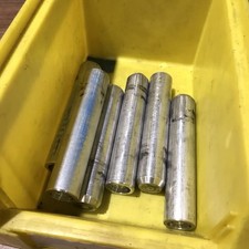 6x Alu  Aluminium Rund Reststücke D: 24 mm x ca. 120 mm  (H-24)