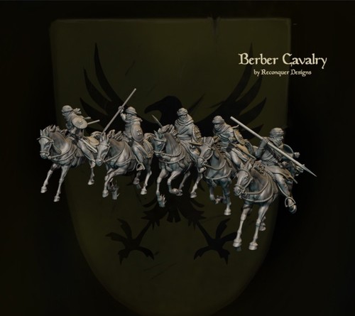 Unbemalte berber cavalry - unbemalte, 1:72