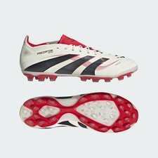 Adidas Predator Elite AG Off White / Core Black / Pure Ruby (JH8898) Fußball