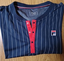 FILA STRIPES TENNIS POLOSHIRT XXL