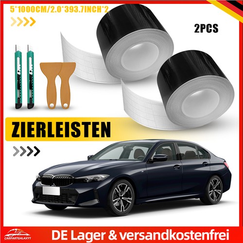 Autofolie schwarz glanz 5cm - schwarz,