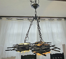 seltene Ahlstrøm & Ehrlich Deckenleuchte Brutalist Design 70er Jahre