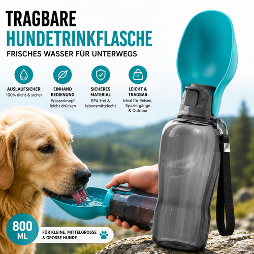Hundetrinkflasche 800ml