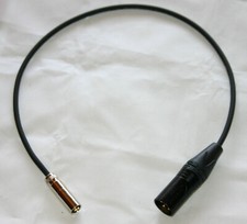 Adapterkabel Paccs Mini XLR male auf XLR Neutrikstecker male Kontakte gold