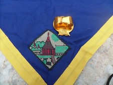 Pfadfinder Halstuch und Metall Woggle * Vintage * Boy Scout * Baumwolle