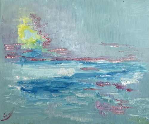 ölbild gemälde meer - gemälde,