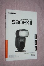 Bedienungsanleitung für den Blitz Canon Speedlite 580EX II in ENGLISCH