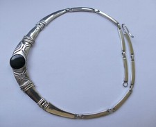 Collier Onyx Cabochon 925