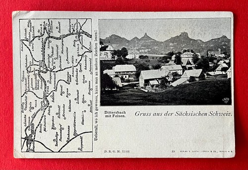 Sächsische schweiz 1900 - ak, um