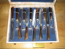 12 tlg. Besteck - Anton Wingen jr. -  Solingen - 6 Messer - 6 Gabeln - im Karton