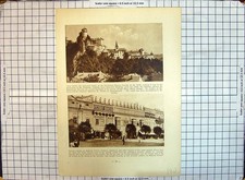 Antiker alter Druck Schloss